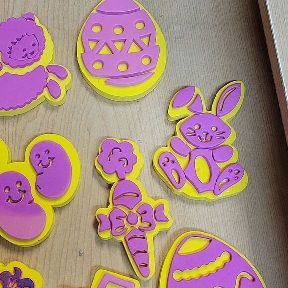 Lot Of 14 Chunky Foam Stamps For Arts And Crafts Painting. Easter - Picture 6 of 10